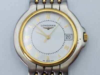 LONGINES Watch Flagship 156 7307 Quartz 18K Gold Plated St.Steel