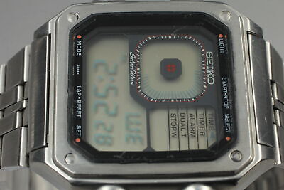 Exc+++++ ] SEIKO G757-5010 Silver Wave Vintage Quartz James Bond