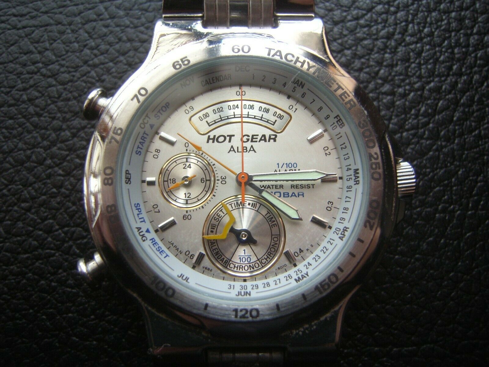 RARE SEIKO ALBA HOT GEAR v682-6020 1/100 CHRONOGRAPH | WatchCharts 