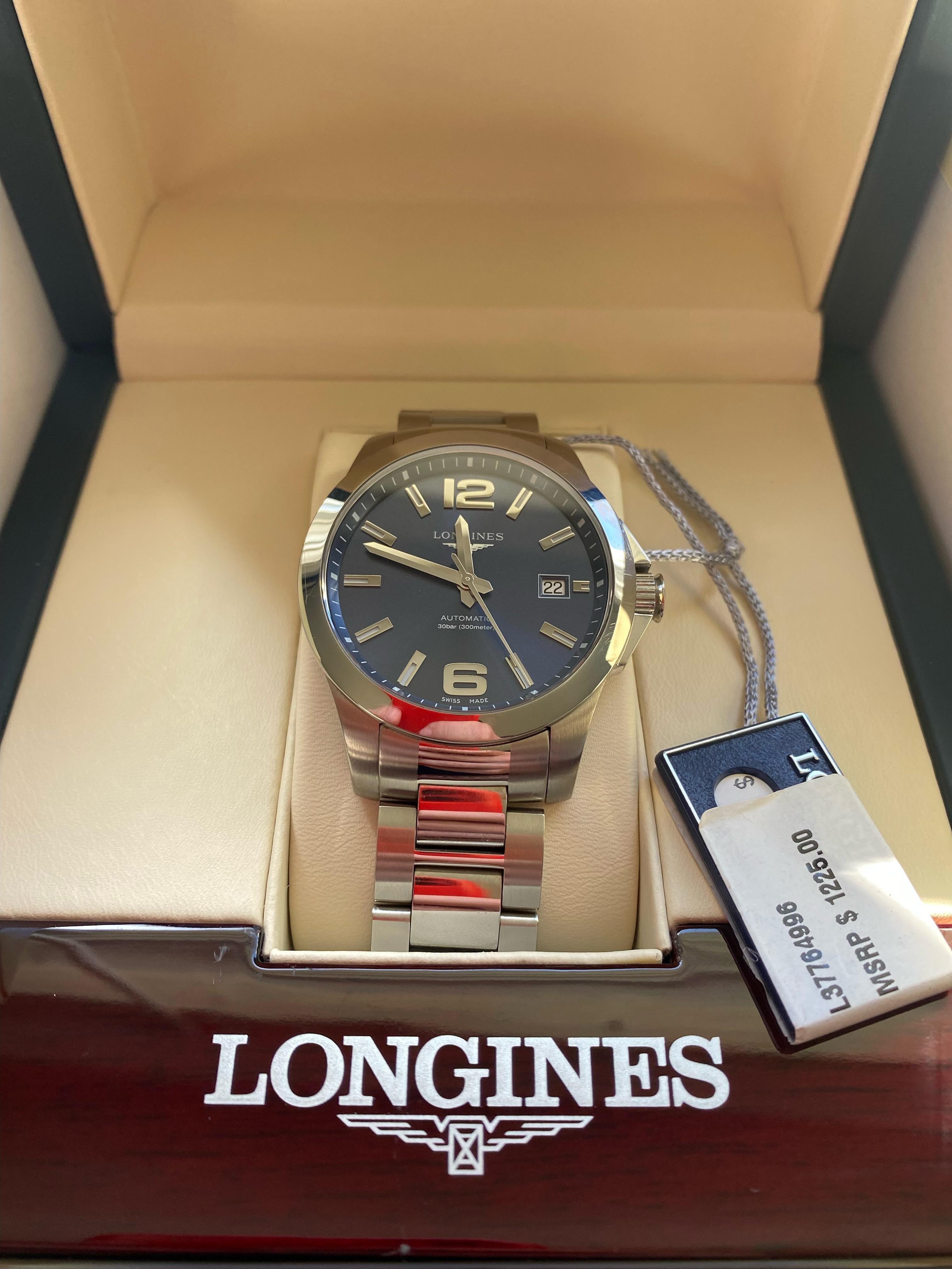 WTS] Men's Longines Conquest 39mm Blue Dial Automatic Watch