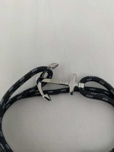 Breguet Watch Bracelet. Grey Cord With Silver Anchor Very Rare