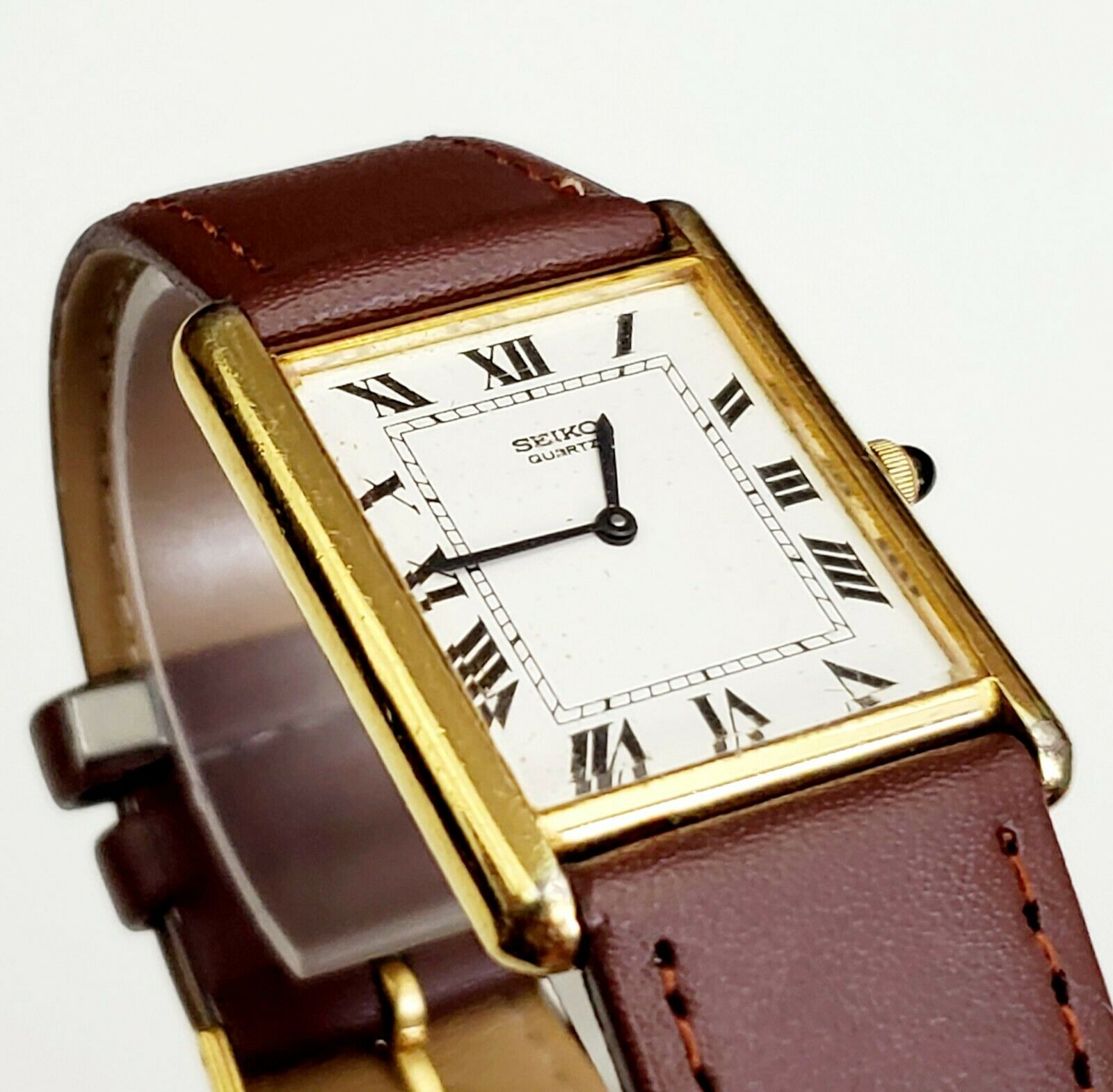 RARE,UNIQUE Men's JAPAN Vintage 1979 Gold Plated Watch SEIKO 