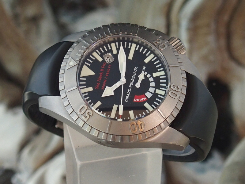 FS Girard Perregaux Sea Hawk II Pro 3000M 49940 Exc Cond Box