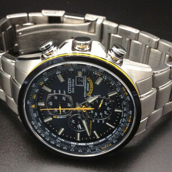 Citizen Blue Angels Radio Control World Time Eco-Drive Watch AT8020-54L ...