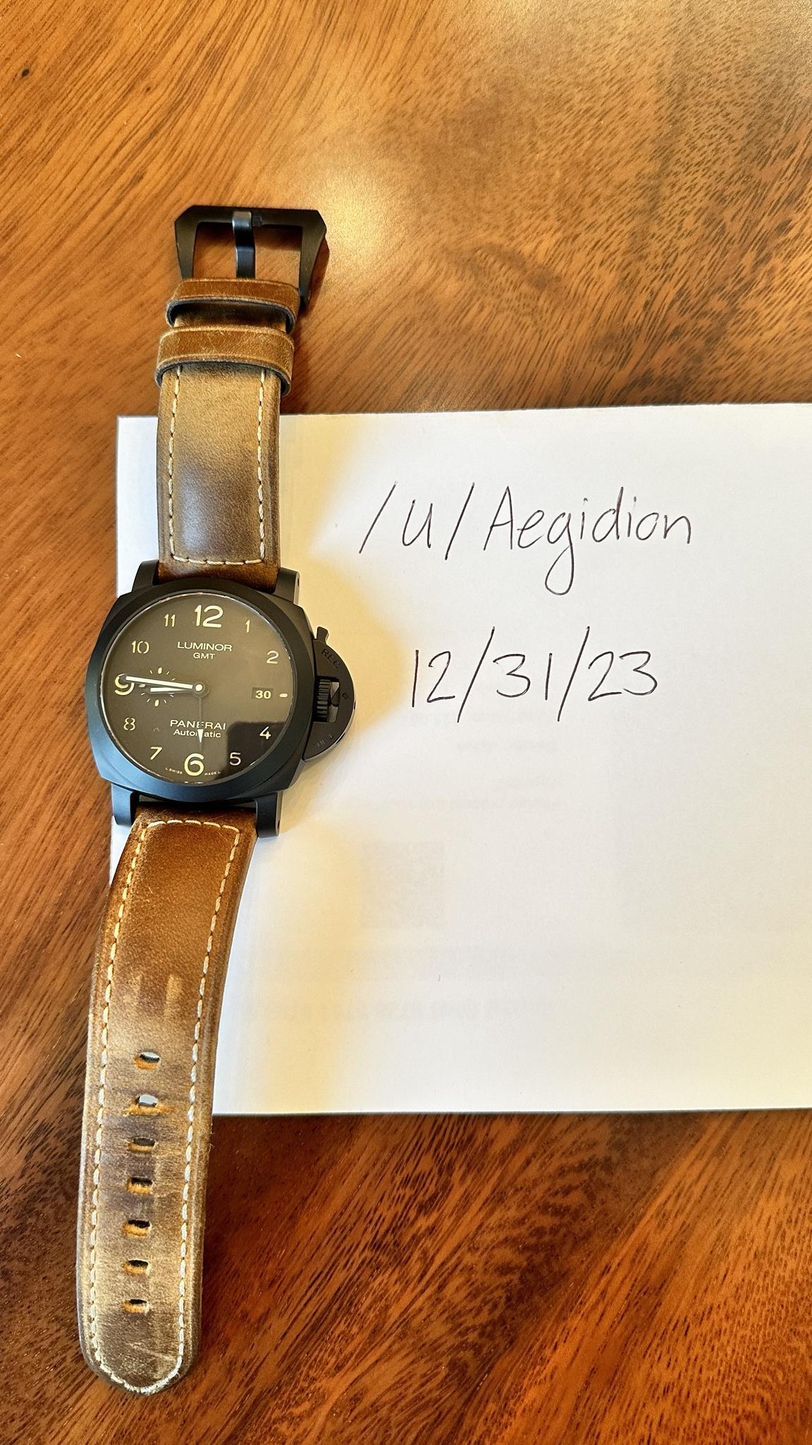 WTS 2017 Panerai Luminor 1950 3 Days GMT 44mm Ceramic Automatic