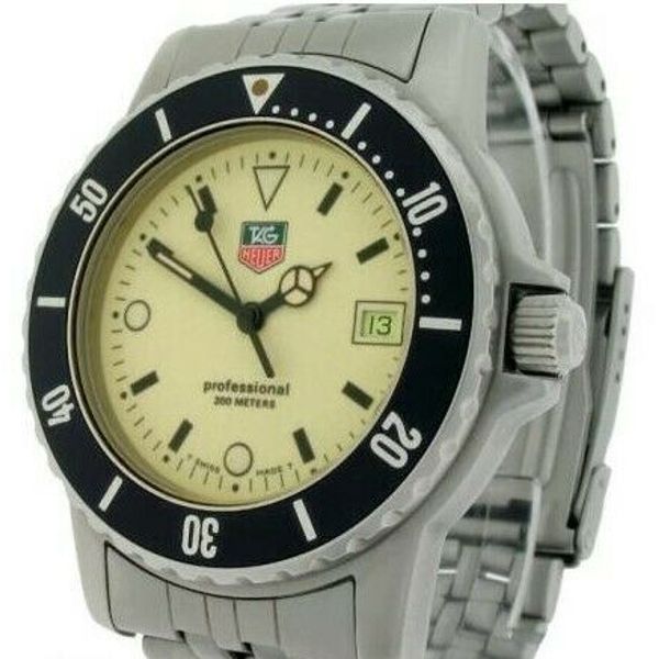 Vintage TAG HEUER 1500 Mens Midsize Professional 200m Night Diver