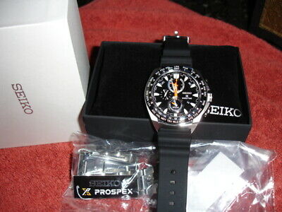 Seiko Prospex Solar Power World Time Chronograph Alarm SSC487