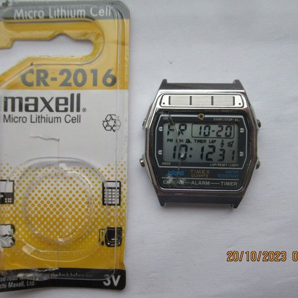 VINTAGE TIMEX Q DIGITAL WATCH CHRONO ALARM TIMER MELODY