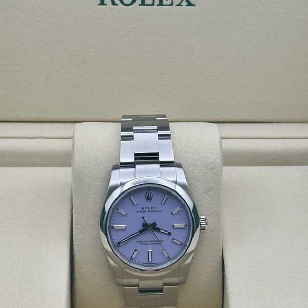 New 2025 Rolex Oyster Perpetual 124200 Lavender | WatchCharts Marketplace