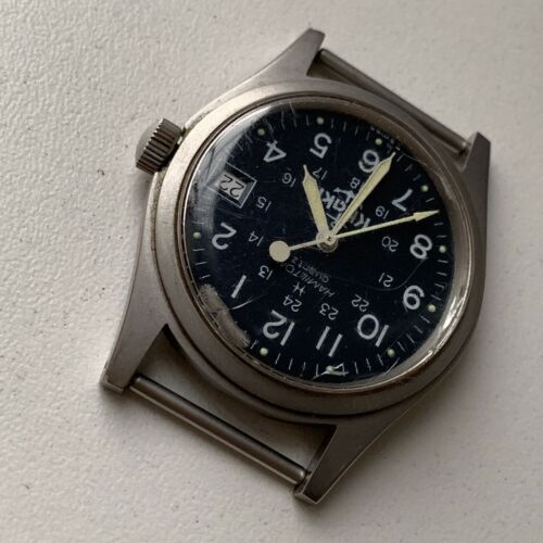 Vintage Hamilton Khaki ref 9365 Quartz watch with anchor mark