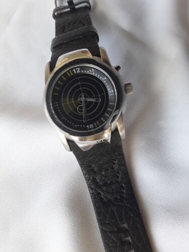 Final price DIESEL DZ4026 Watch Sonal Radar Leather black strap 