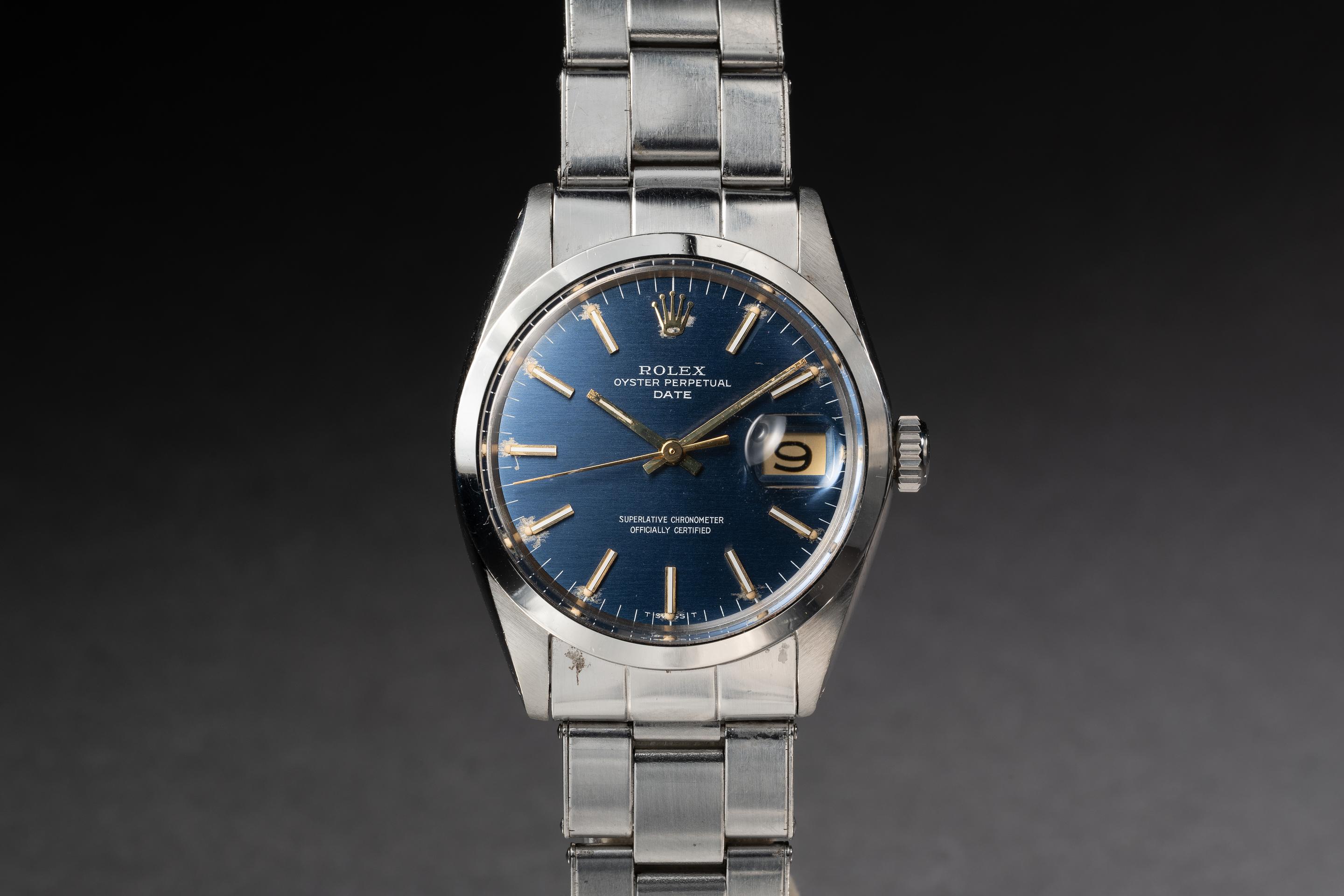 Rolex date 1500 online blue dial