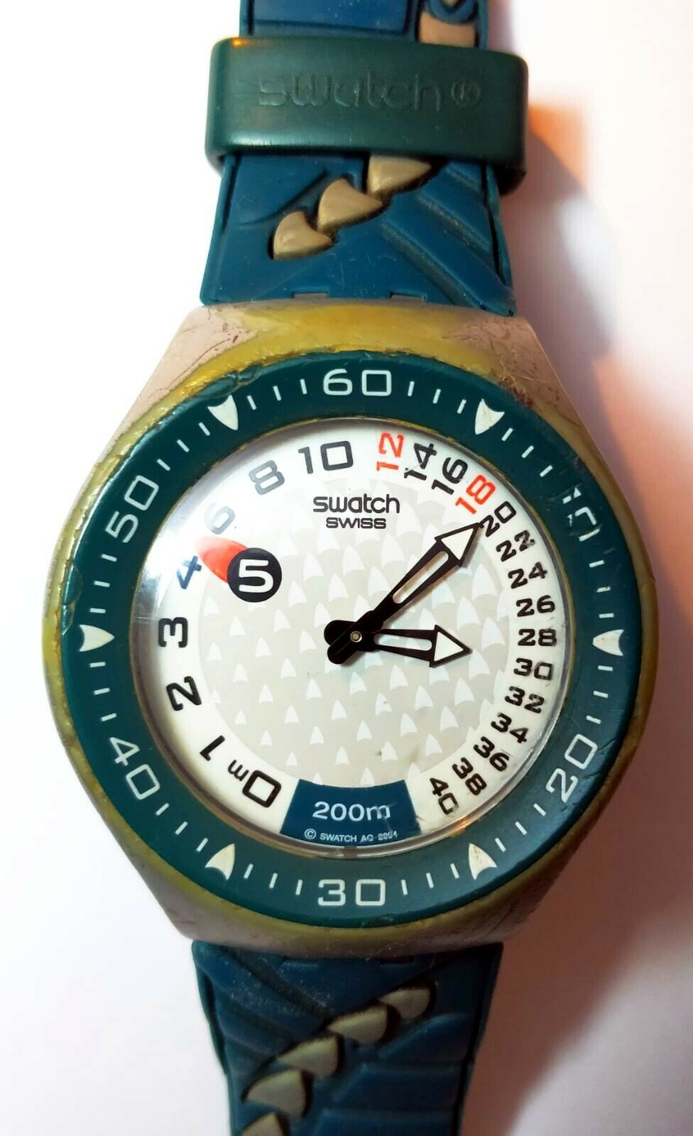 SWATCH AG 2004 VTG Scuba Diver's 200m Depth Measur Men's Swiss