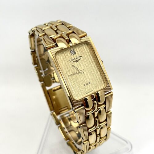 Vintage LONGINES Swiss 1500 MZ 5742 Classic Thin Square Men s Wrist Watch Runs WatchCharts Marketplace