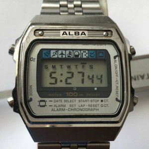 Vintage rare SEIKO ALBA watch Y749-5090 Quartz Digital Alarm Chronograph |  WatchCharts