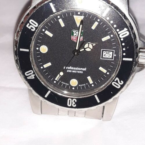 TAG HEUER PROFESSIONAL 200M WD1210 00 WATCH RUNS NEW BATTERY