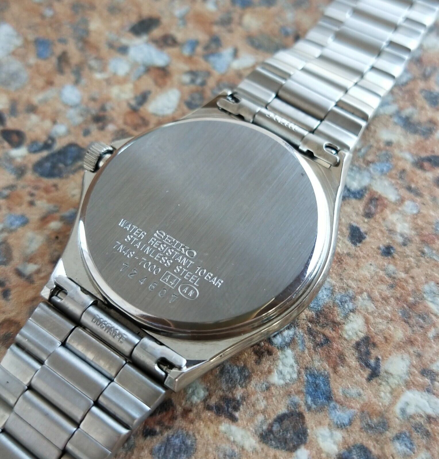 Vintage Seiko Spirit Quartz JDM 7N48 7000 February 1997 Kanji