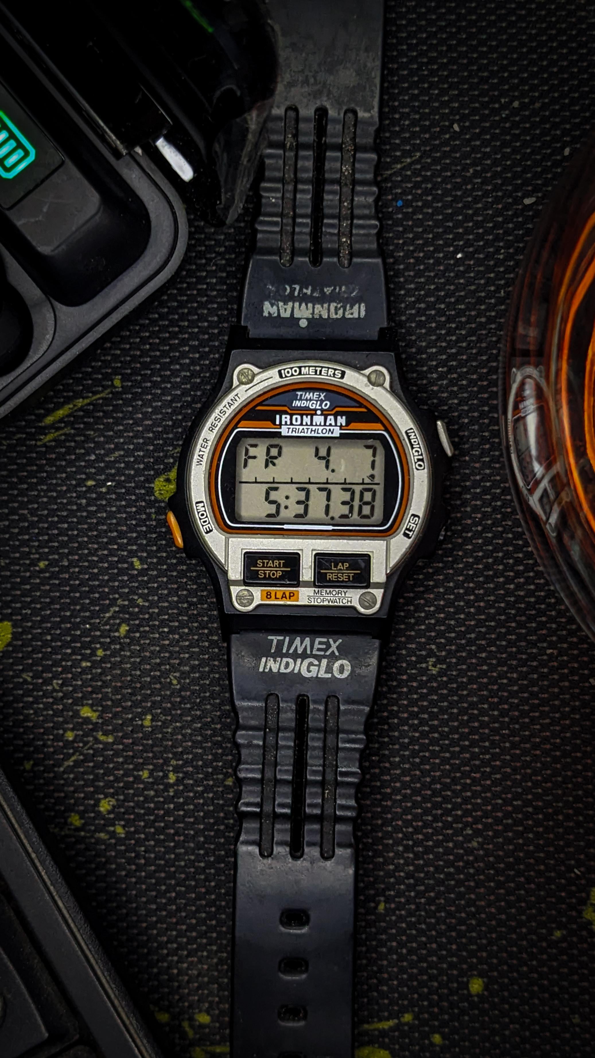 WTS] Vintage Timex Ironman Triathlon 8 Laps Multifunctional  display picture 2