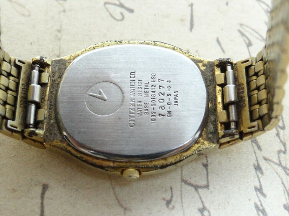 VINTAGE CITIZEN QUARTZ 1032-S018412 HSO 780277 GN-0-S-4 WRIST