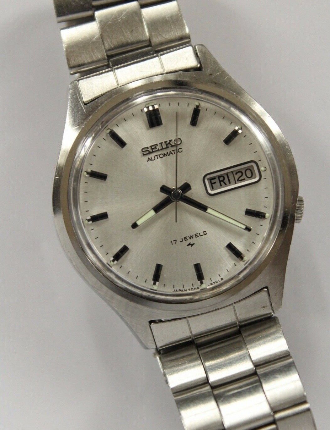 Vintage Mens Seiko 7009-8028 Automatic Watch Japan Made 17 Jewels ...