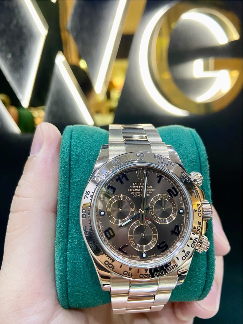 Rolex daytona rose deals gold 2019