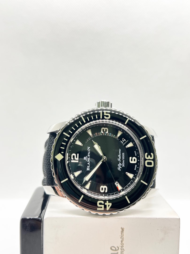 Pre Owned Blancpain Fifty Fathoms 5015 1130 52A Black Dial