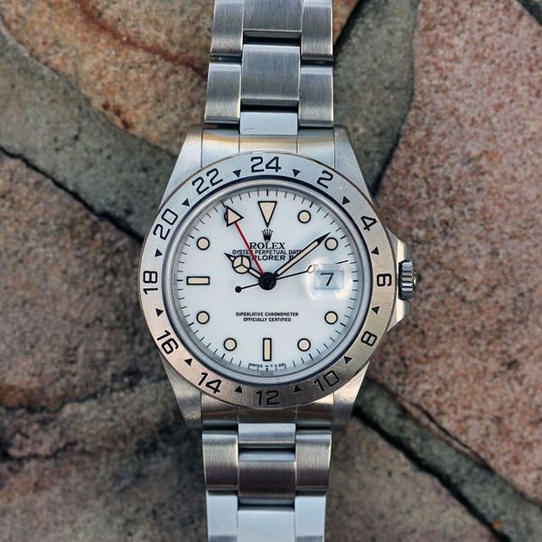 1990 Rolex Explorer 2 ref. 16570 “Chicchi Di Mais Polar Dial with ...