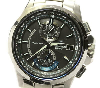 CASIO Oceanus OCW-T1000-1AJF Black Dial Solar Powered Radio Men's