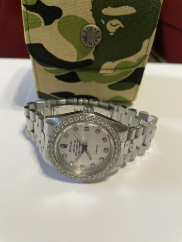 Bapex Ice Watch Bape A Bathing Ape Bapejust Datejust Swarovski Limited  Edition | WatchCharts Marketplace