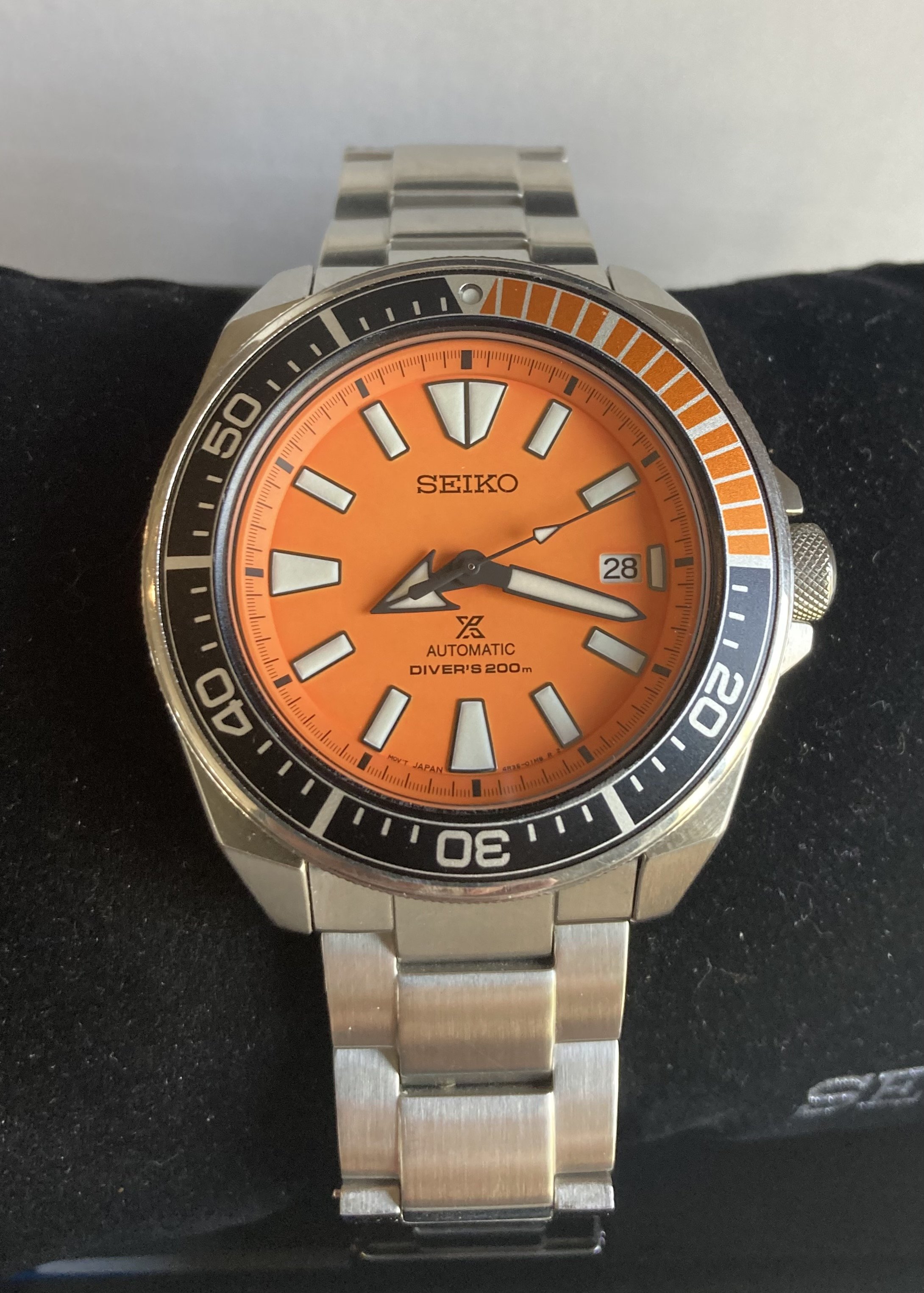 Seiko orange samurai online srpc07