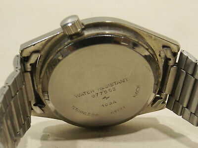 alte Vintage Seiko 5 Crystal Herren Armbanduhr 977552 108A