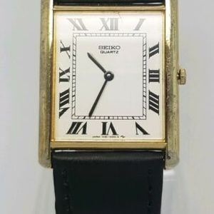 Rare Vintage Men`s Seiko 7430-5209 Gold Plated Quartz Watch *New