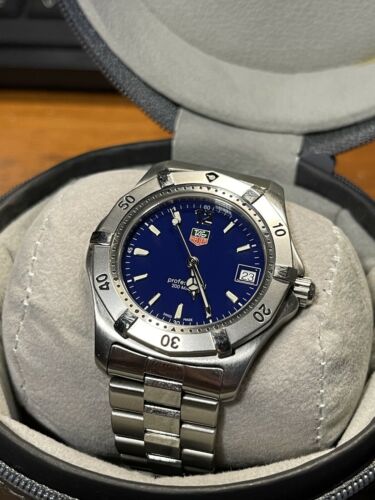 Tag Heuer 2000 Series Classic Professional WK1113 Watch Mens BLUE