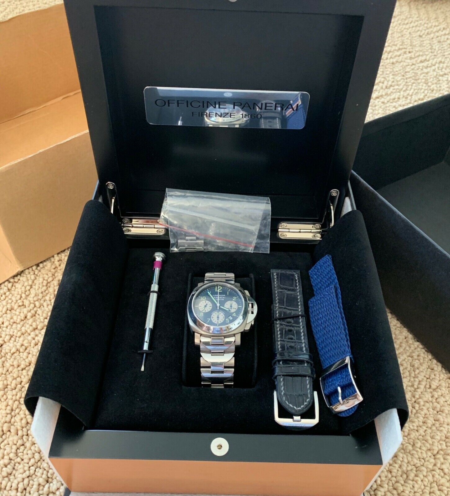 Panerai PAM 168 Luminor Chrono Regatta Titanium Steel 40mm