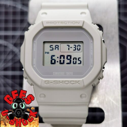 Casio G-Shock CONVERSE TOKYO DW-5600 Square Grey / White DW-5600CONV22-8  Limited | WatchCharts Marketplace