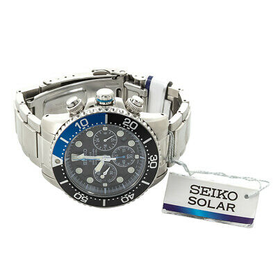 Seiko men's ssc017 prospex analog japanese quartz solar stainless steel dive clearance watch