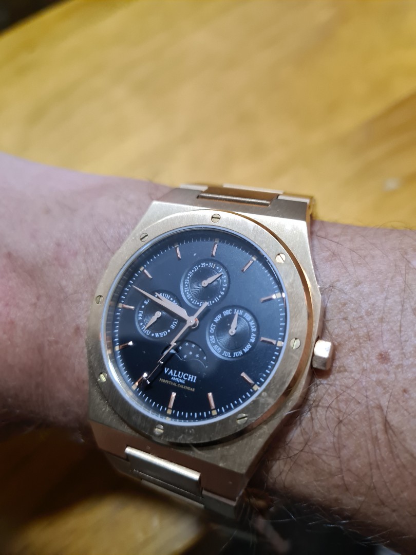 Valuchi Rose Gold Watch 40mm WatchCharts