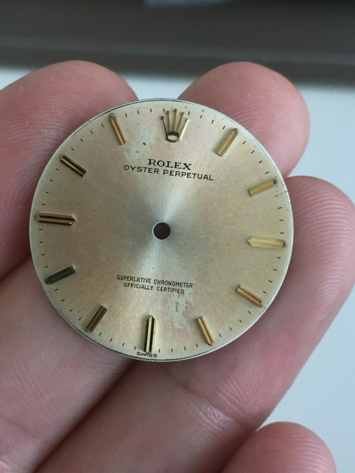 Rolex Vintage Dial For Oyster Perpetual Caliber 15 Swiss Only 34mm Watch Watchcharts