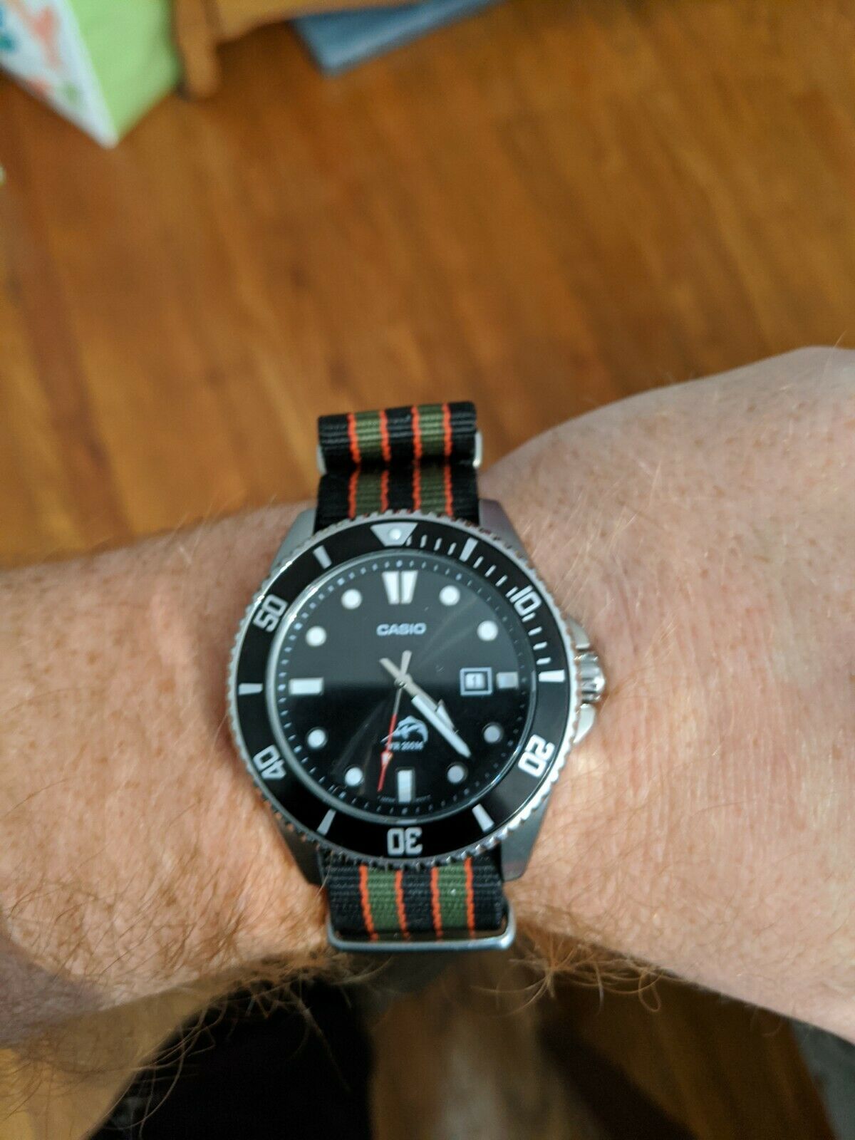 casio watch with nato strap