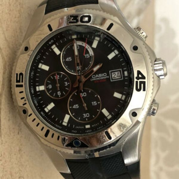 Casio quartz chronograph wr 200m on sale