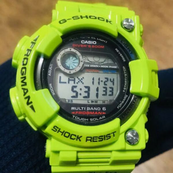 CASIO G SHOCK GWF-1000 FROGMAN With Kermit Custom Band