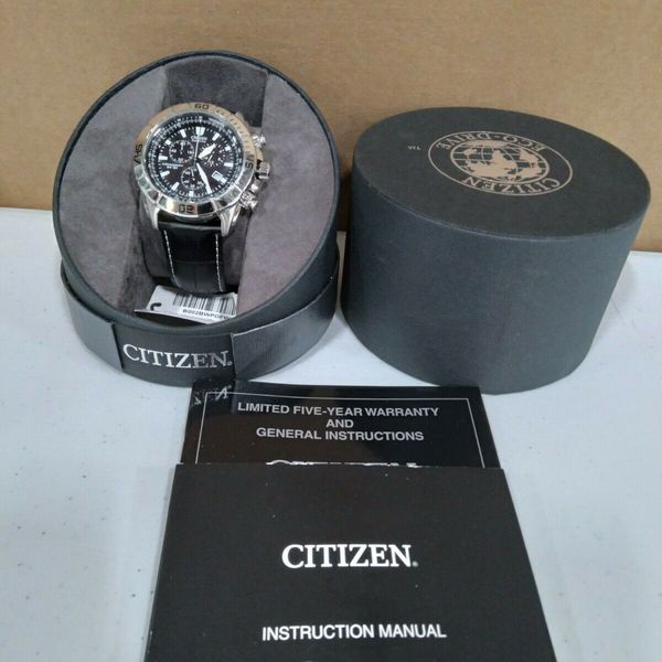 Citizen Men's AT0810-12E Eco-Drive Stainless Steel and Leather Watch ...