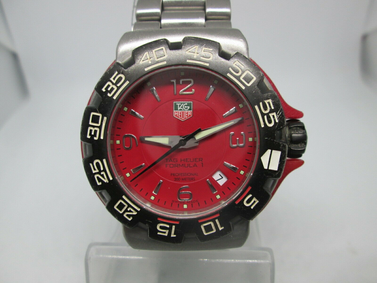 TAG HEUER FORMULA 1 WAC1113-0 DATE STAINLESS STEEL QUARTZ