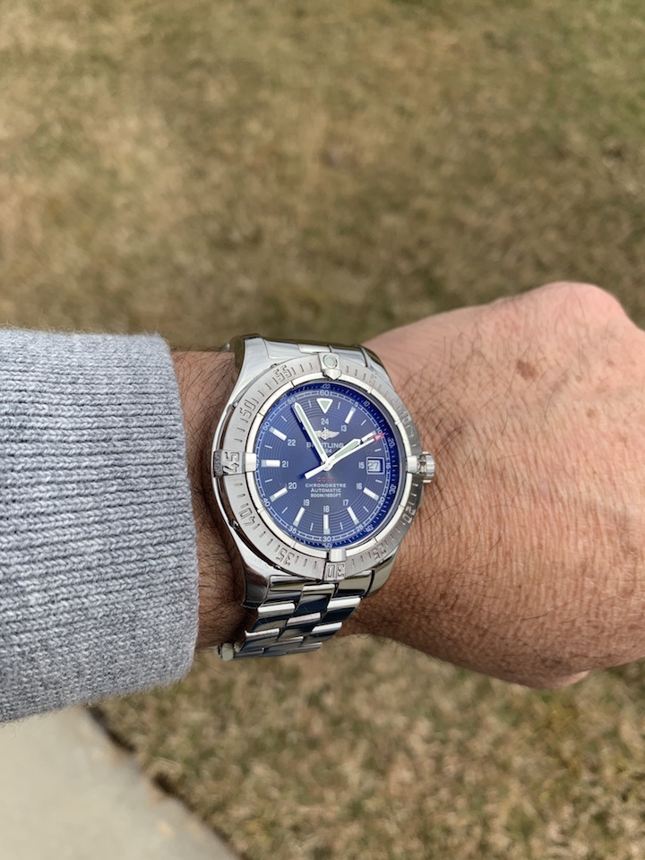 breitling colt 41 blue