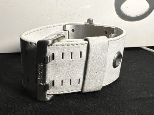 Nixon Muscle The GTO Watch Black/White Leather | WatchCharts