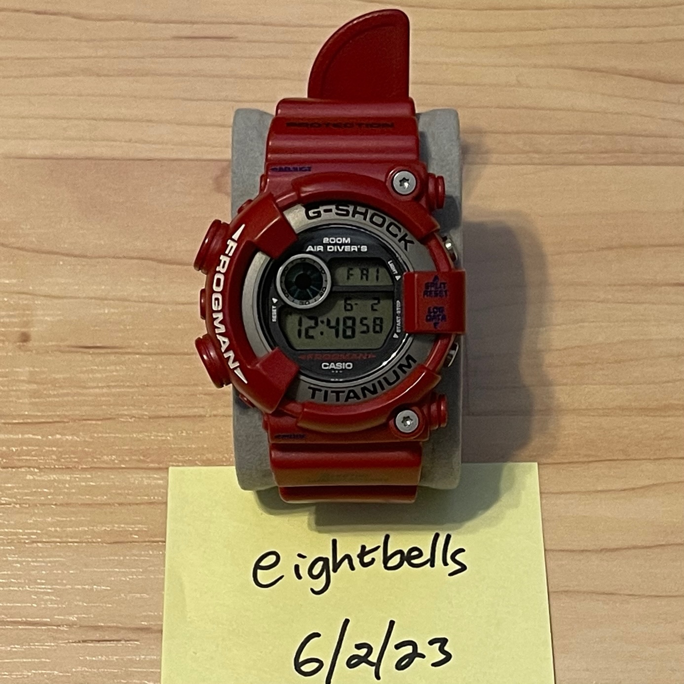 WTS] Casio G-Shock DW-8201GF-4 Frogman DW-8200 Series Red Digital