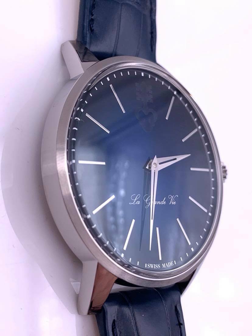 Corum Heritage La Grande Vie Blue Dial Unworn Blue Crocodile