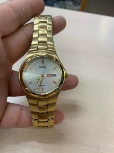 Citizen eco drive wr100 gold sale