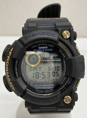 CASIO G-SHOCK FROGMAN GWF-1000G-1JR Solar Radio Black Gold Used ...