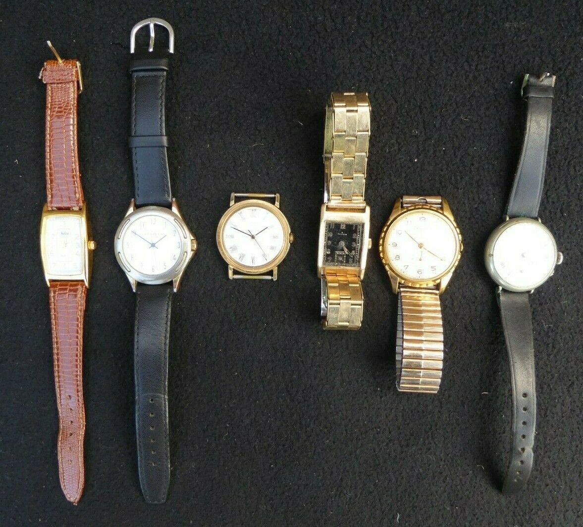 6 Vintage Watches For Spares Repair Aramis Chandeleur Reflex Timex